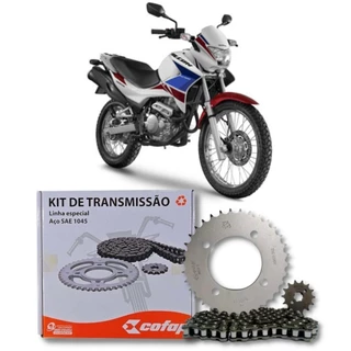 Kit Relacao Transmissao Tração Honda Nx 400 Falcon Original Cofap
