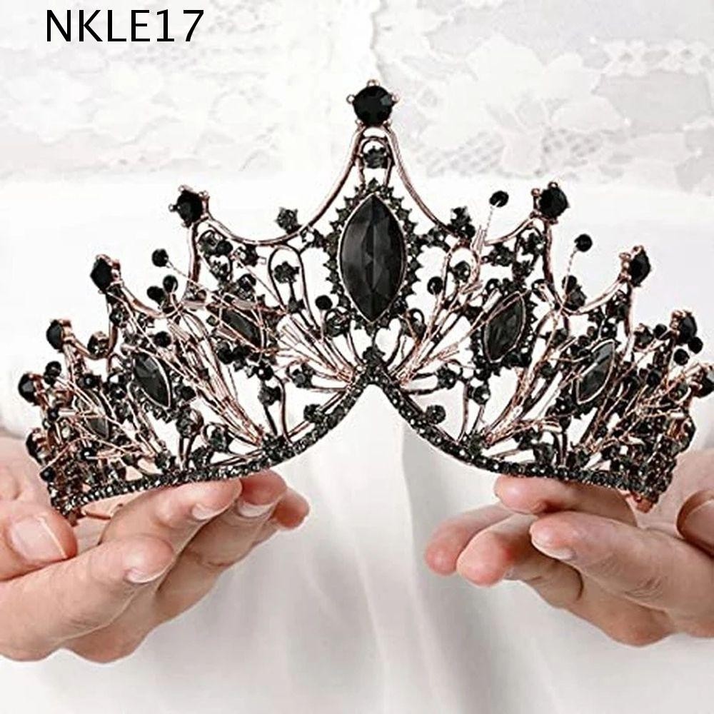 Tiara NKLE17 Tiara Barroca De Cristal Mitzvah Elegante Faixa De Cabelo