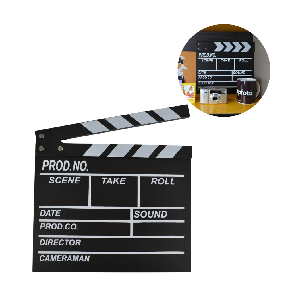 Claquete Cinema de Madeira para Produções e Decoração - 95982