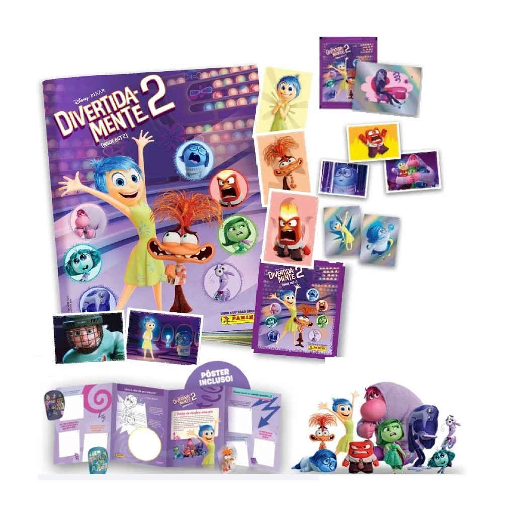 Álbum Com 50 Figurinhas Divertidamente 2 (10 Envelopes) | Shopee Brasil