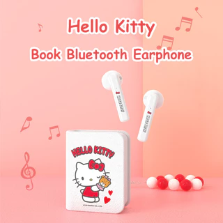 Sanrio JS-0106 Fone De Ouvido Bluetooth Sem Fio Kuromi Hello Kitty Cinnamoroll Melody Pochacco HiFi Qualidade De Som De Longa Duração Intra-Auricular Fofo De Baixa Latência