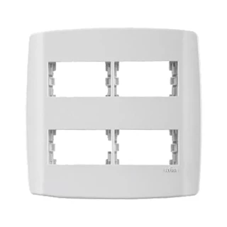 Placa 4x4 2 Módulos Separados Horizontal c/ Suporte Ilumi em Oferta na Shopee