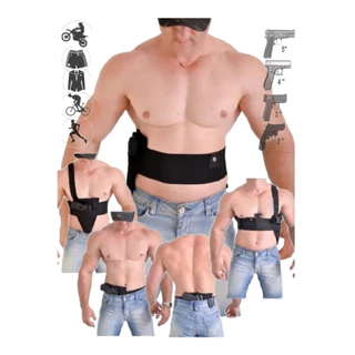 Coldre anatomico antialergico abdominal Elástico Axilar De Peito C Porta Carregador qualidade suprema