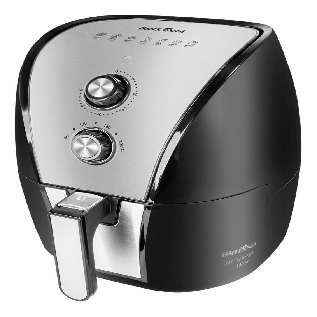 Fritadeira Air Fryer Bfr40pi 5 Litros Britânia 110v Cor Preto E Prata ...