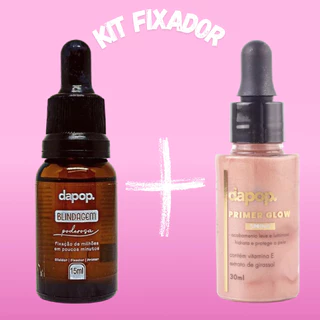 Kit Blindagem Poderosa de Maquiagem + Primer Facial Efeito Glow Dapop
