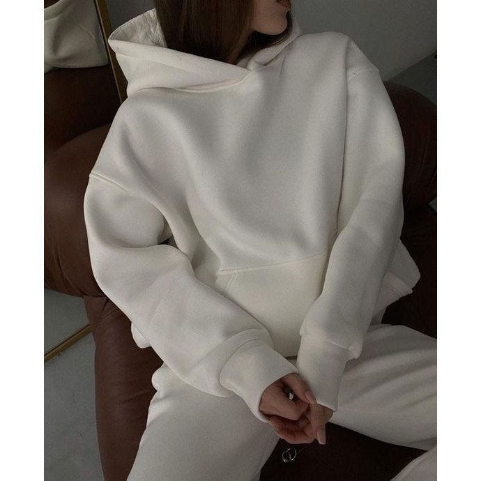 Moletom Feminino Liso Basico Quentinho de Algodão Blusa de Frio