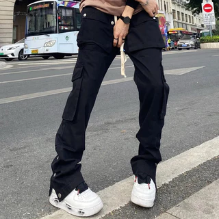 Calças Oversize Carga Y2k Sweatpants Masculino Homens Calças Homem Casual Preto dos homens Hip Hop Macacão Trendyol Baggy Moda Feminina