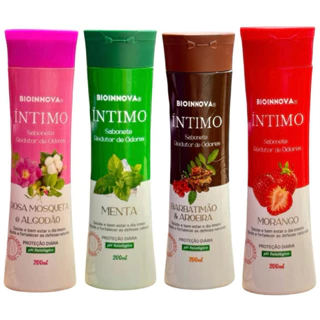 SABONETE LIQUIDO INTIMO BIOINOVA 200ML 4 UNID ESCOLHA SEU KIT em Oferta na Shopee