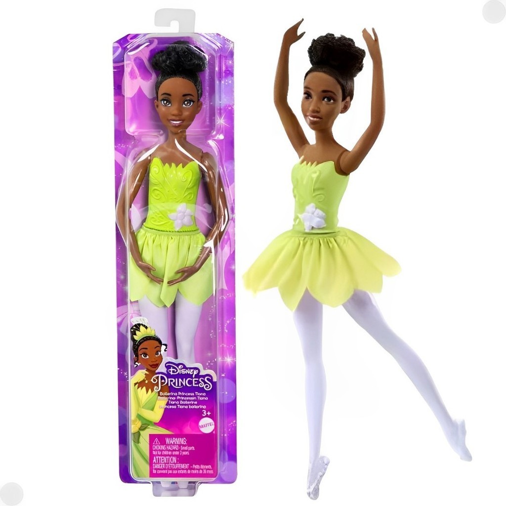 Boneca Articulada Bailarina Princess Tiana Disney Princess HLV92C ...