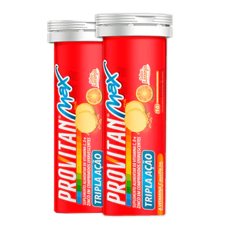 Kit 2x Provitan Max 10 Promel Vit. C, D e Zinco 10 Comp./Made in Usa