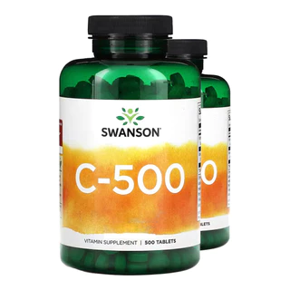 Kit 2x Vitamina C-500 e Rosa Mosqueta Swanson 100 Tab Importado/Made in Usa
