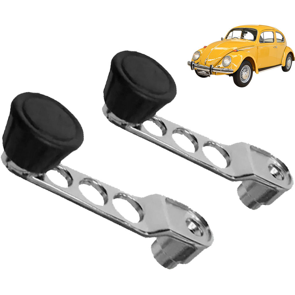 Par de Manivela Vidro Fusca Sport 69 a 96 Plástico Cromada