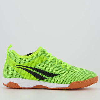 Chuteira Penalty Max 500 Ecoknit XXI Futsal Verde Limão