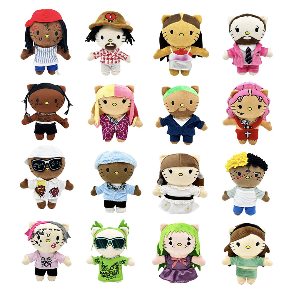Taylor Swift Eras Tour Pelúcia , Travis Scott Dolls Star Hello Kitty Brinquedos Recheados Presentes De Aniversário Para Meninas