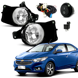Kit Farol Auxiliar Prisma 2013 2014 2015 2016 2017 2018 2019 Botao Tic Tac