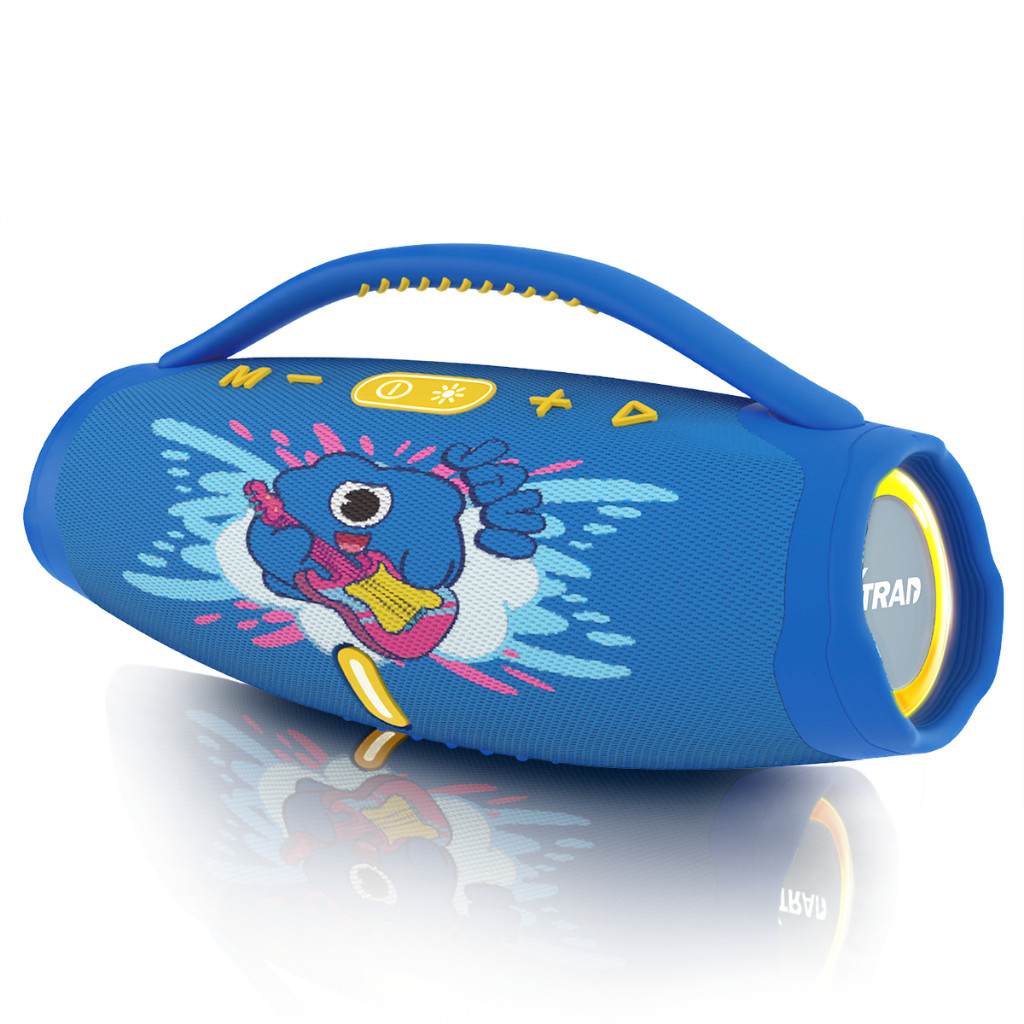 Caixa de Som Bluetooth Infantil RGB JellyMonsters Personagens Potente Portátil Xtrad XDG-324