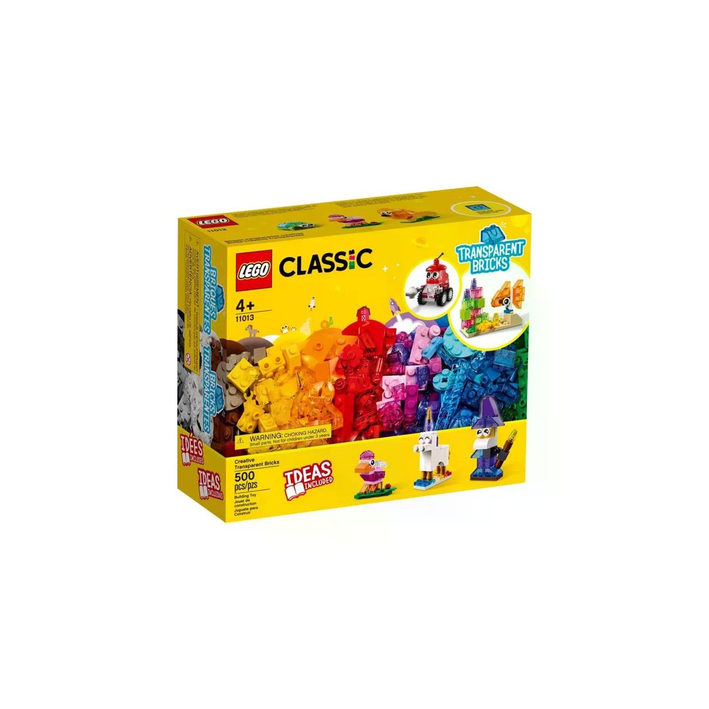 Lego Classic Blocos Transparente Criativo 11013 | Shopee Brasil