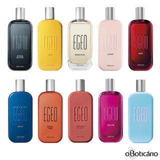 Egeo Colônia 90ml (o Boticário): Beat, Choc, Melancia, Banana, Original, Hit, Bomb Black, Blue, Dolce Colors, Pina Blast, Vanilla Vibe, E.Joy ou Spicy Vibe (Perfume Feminino e Masculino)