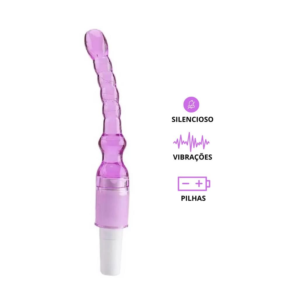 Vibrador Feminino Jelly Escalonado Plug Anal Vibro Shopee Brasil