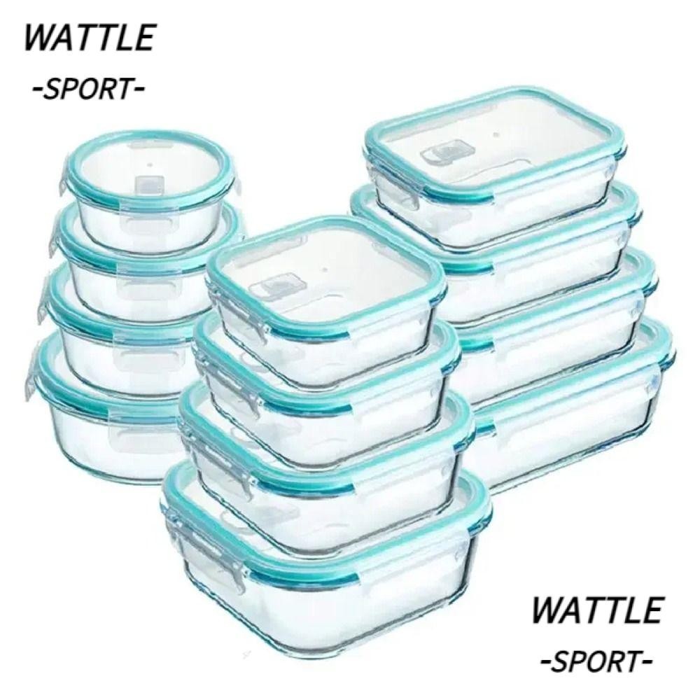 WATTLE Lunch Bento Box , Com Tampas Caixa De Aquecimento De Micro-Ondas ...