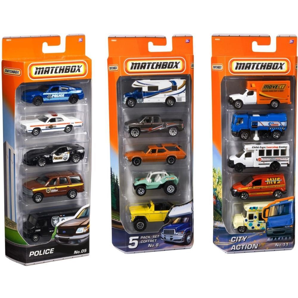 Matchbox Veículo Básico 1:64 5-PACK (S) Blister | Shopee Brasil