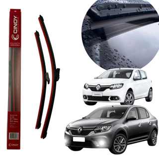 Par Limpador Parabrisa Palheta SANDERO 2014 LOGAN 2014 CINOY em Oferta na Shopee