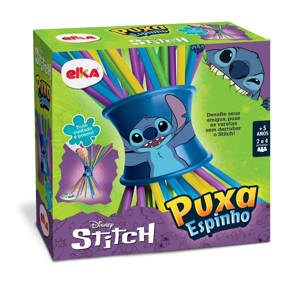 Jogo Infantil Desafio Puxa Espinho Stitch Disney Elka | Shopee Brasil