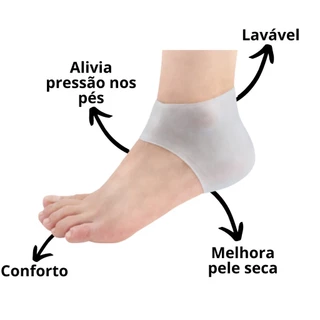 Palmilha Silicone Protege Esporao De Calcaneo Fascite Plantar