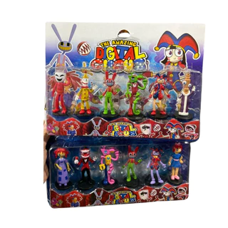 Kit 6 Brinquedos Circo Digital Circus Bonecos Colecionáveis Articulados Envio Imediato
