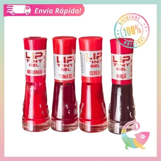 Lip Tint Gel Vermelho Pigmentado Ludurana 8ml em Oferta na Shopee
