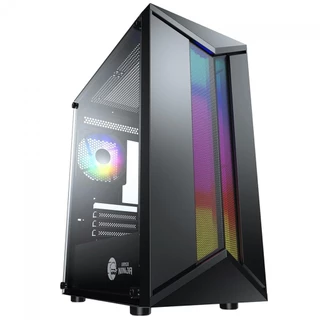 Gabinete Gamer Ninja Bee, Mid Tower, RGB, Vidro Temperado, M-ATX, Sem Fonte, Com 1 Fan ARGB