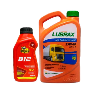 Kit Bardahl B12 500ml + Galão de Óleo 15w40 Top Turbo 3l