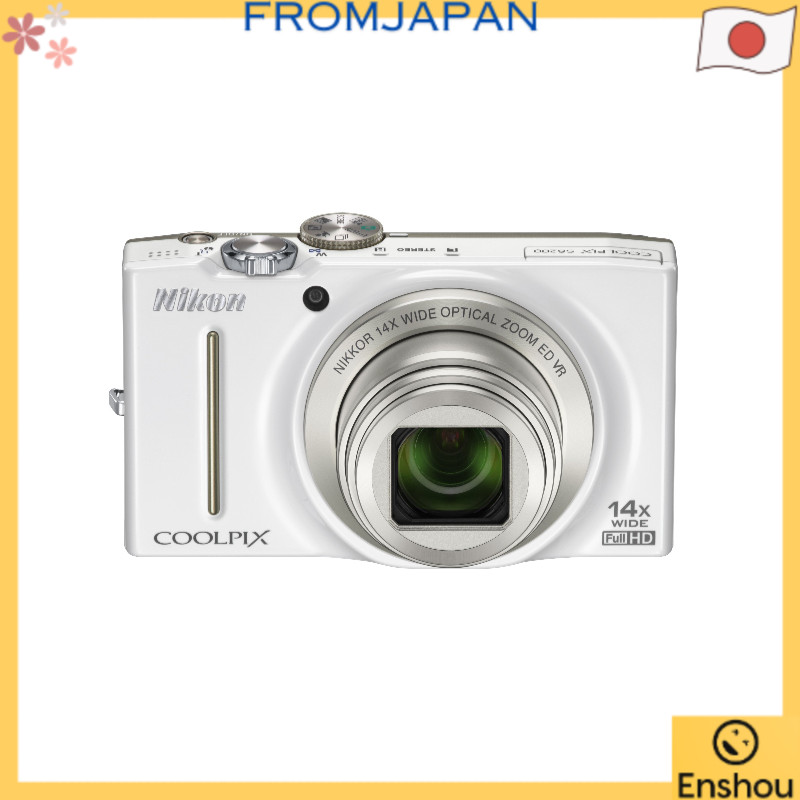 USED]Do Japão [Usado] Câmera Digital Nikon COOLPIX S8200 Branco
