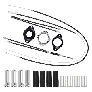 Conjunto Completo De Cabos De Freio Giroscópio De Bicicleta Dianteiro + Traseiro Com Rotor Giratório-Linhas BMX Para A M