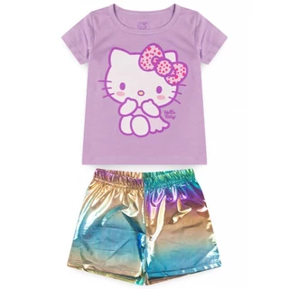 Conjunto Feminino Infantil Holográfico - Hello Kitty