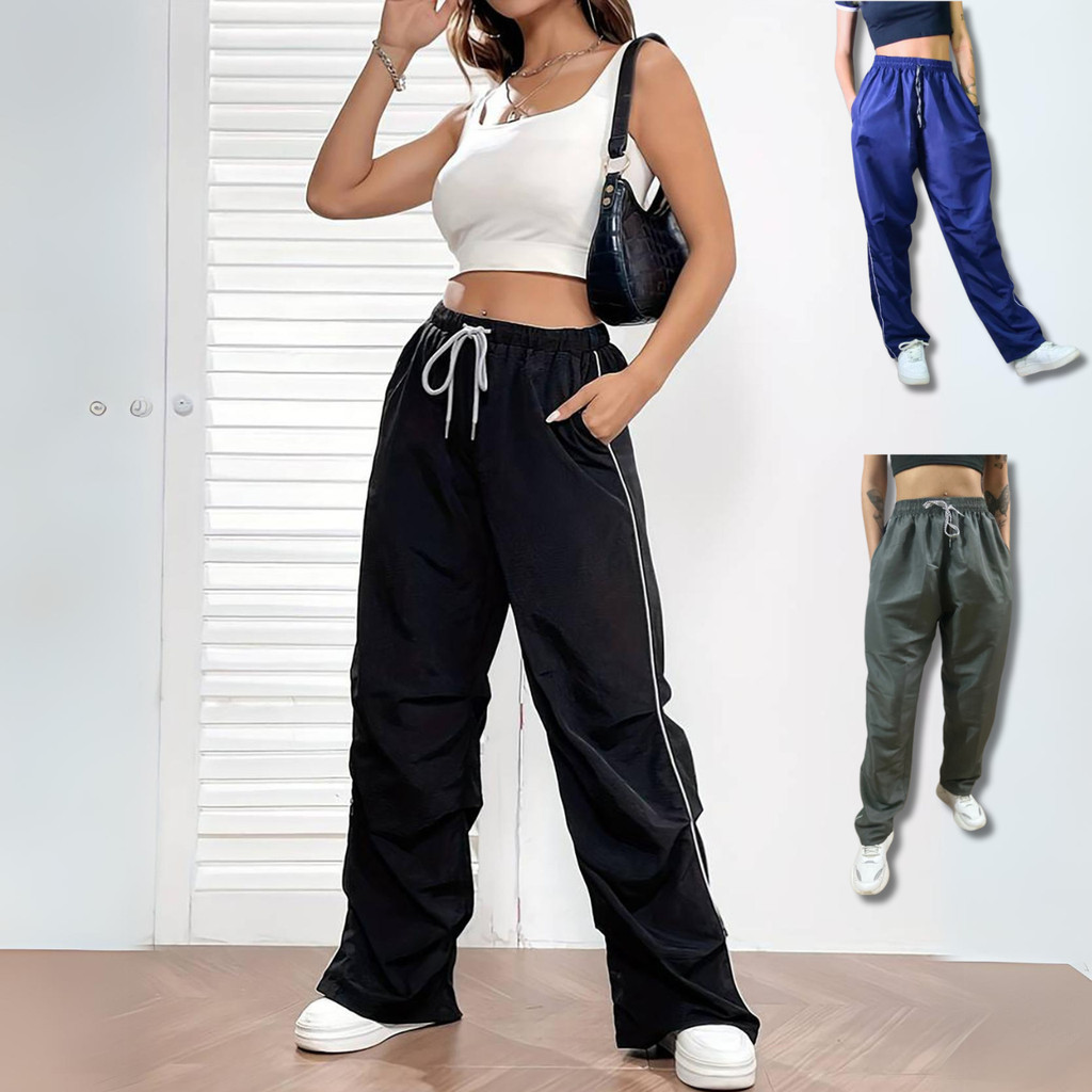 Calça Tactel Feminina UNISSEX Básica Com Bolsos Casual trabalho caminhada  academia