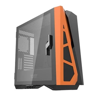 GABINETE GAMER AIGO DARKFLASH DLZ 31 MESH, RGB, LATERAL DE VIDRO, COM 4 FANS, DLZ31MESHBLACK
