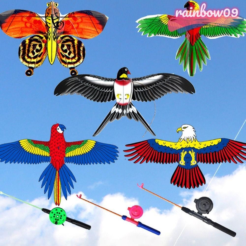 RAINBOW09 Pipas De Águia Grandes De 30 Metros Viagens Familiares Jardim Esportes Ao Ar Livre Pássaros Voadores