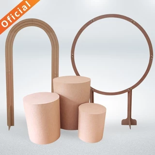 Estilo único: Kit 2 Painel MDF + Mesas Cilindros para festas
