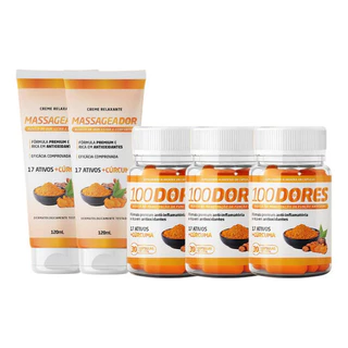 Kit 3x 100 Dores + 2x Creme Original - Envio já

