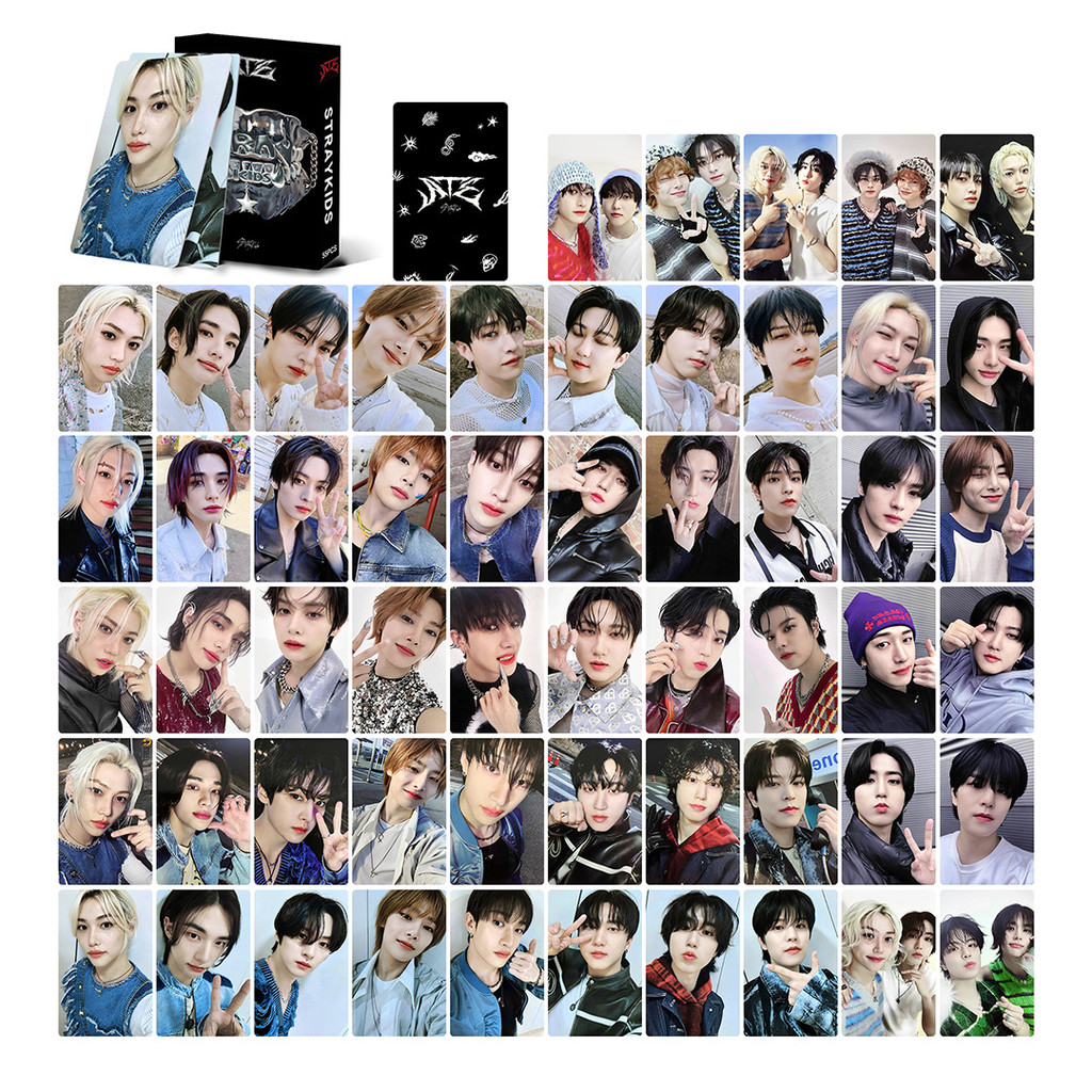 55pcs STRAY KIDS SKZ HOP Lomo Cartões ATE Perder My Breath Magic