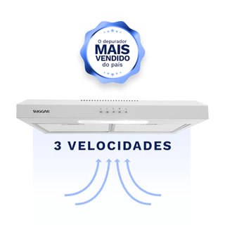 Depurador Exaustor Slim 60Cm Branco DPS161BR Suggar 127V