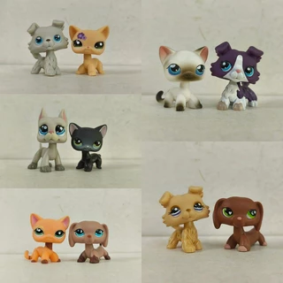 2pcs/lot LPS Toys Littlest Pet Shop Spaniel Dog Figuras De Animais De Estimação # 679