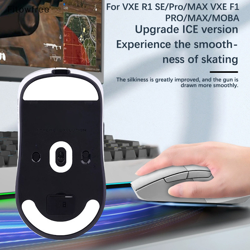 FITOW Adesivo Para Pés De Mouse VXE R1 SE/Pro/MAX/F1 Rato Jogos Sem ...