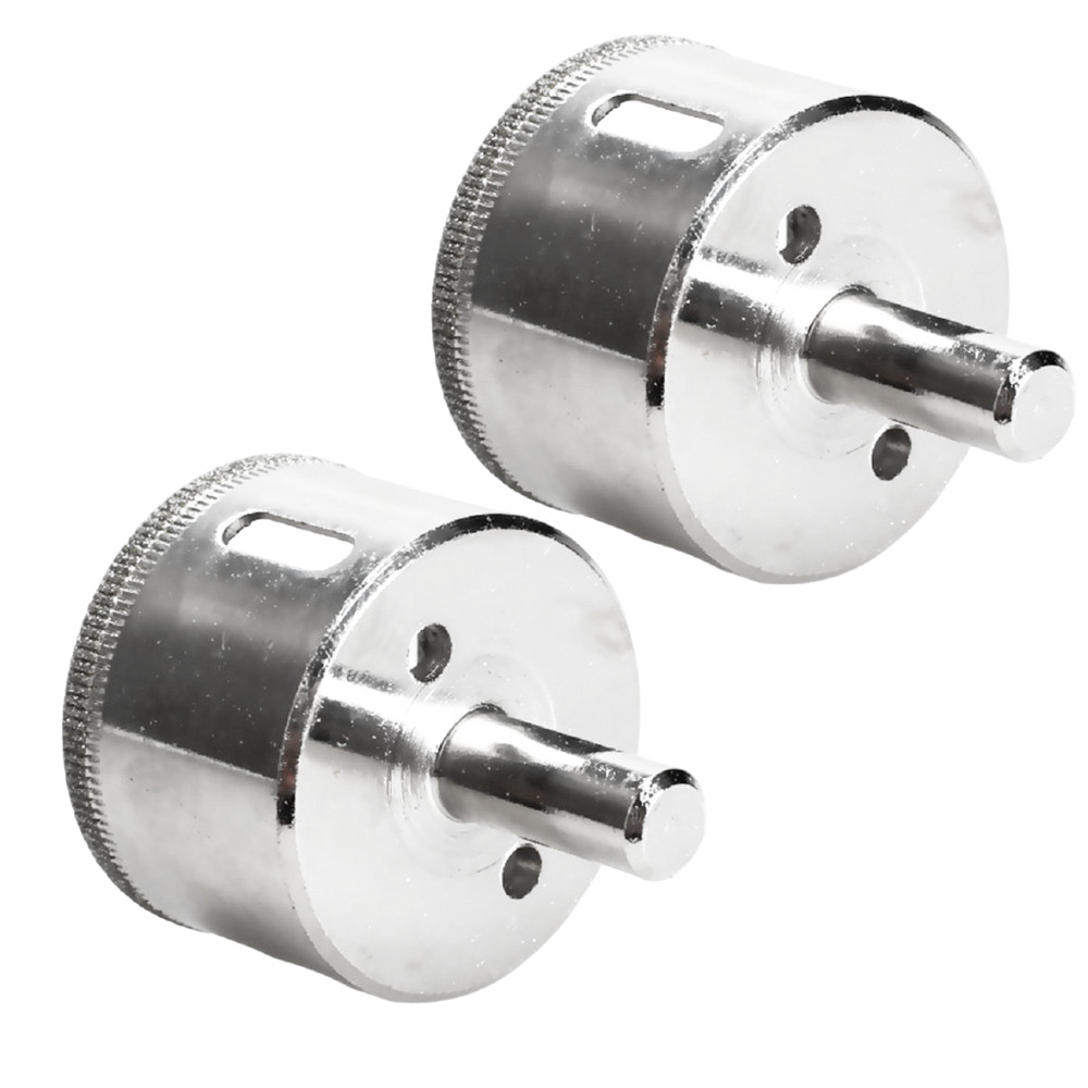 2 BROCAS DIAMANTADA 42MM SERRA COPO VIDRO CERAMICA