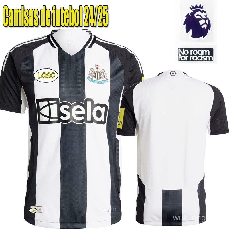 24/25 Camisas De Futebol Newcastle Home Number Custom Jersey Fan Versões