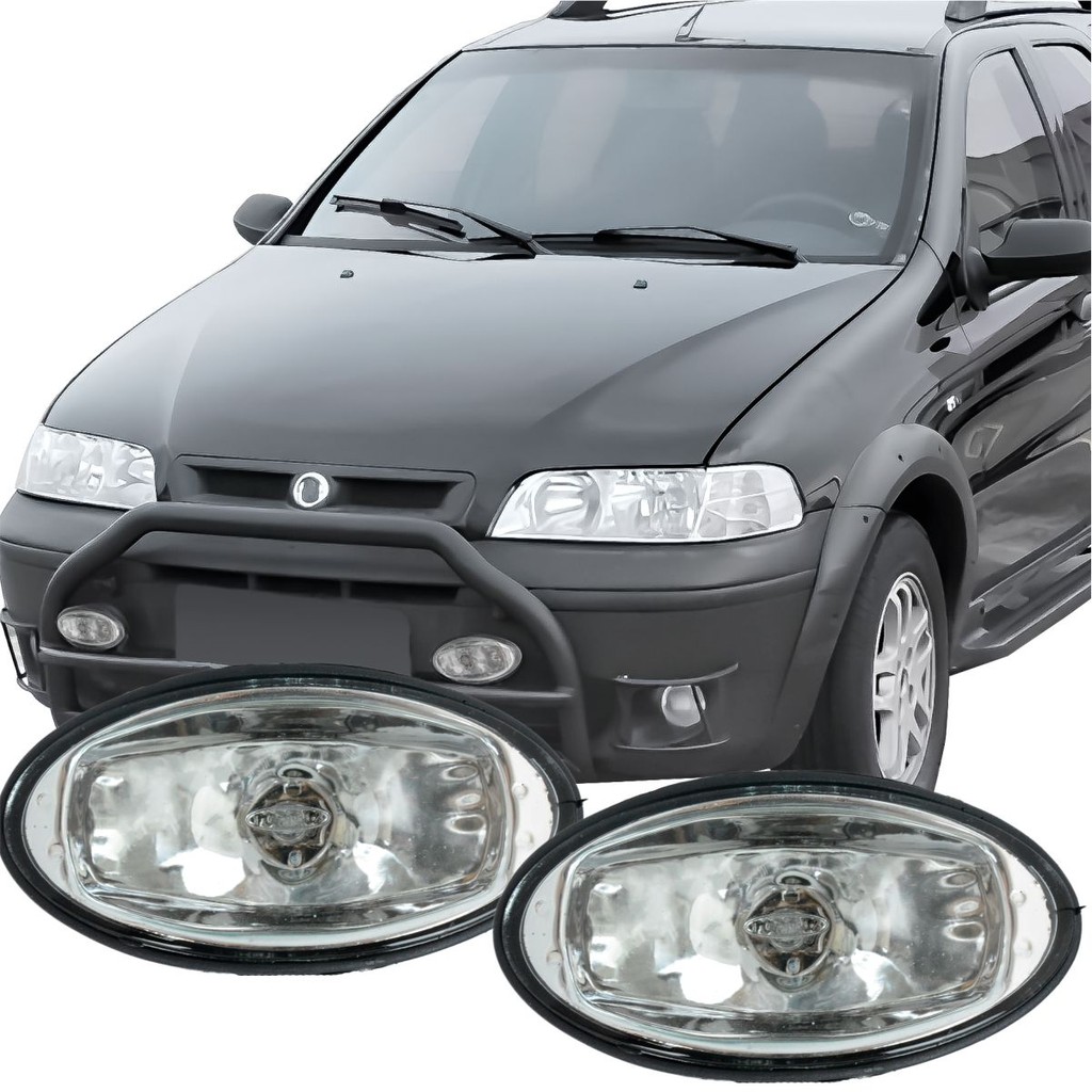 Farol Milha Oval Fiat Palio Weekend Strada Adventure 2001 2002 2003 ...