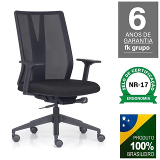 Cadeira Escritório Frisokar Addit Diretor Ergonômica - Preta em Oferta na Shopee