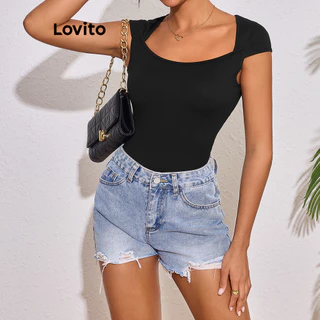 Lovito Casual Simples Básico Regata para Mulheres LBL16768