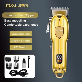 Máquina De Cortar Cabelo Barbeador Profissional Sem Fio Daling em Oferta na Shopee